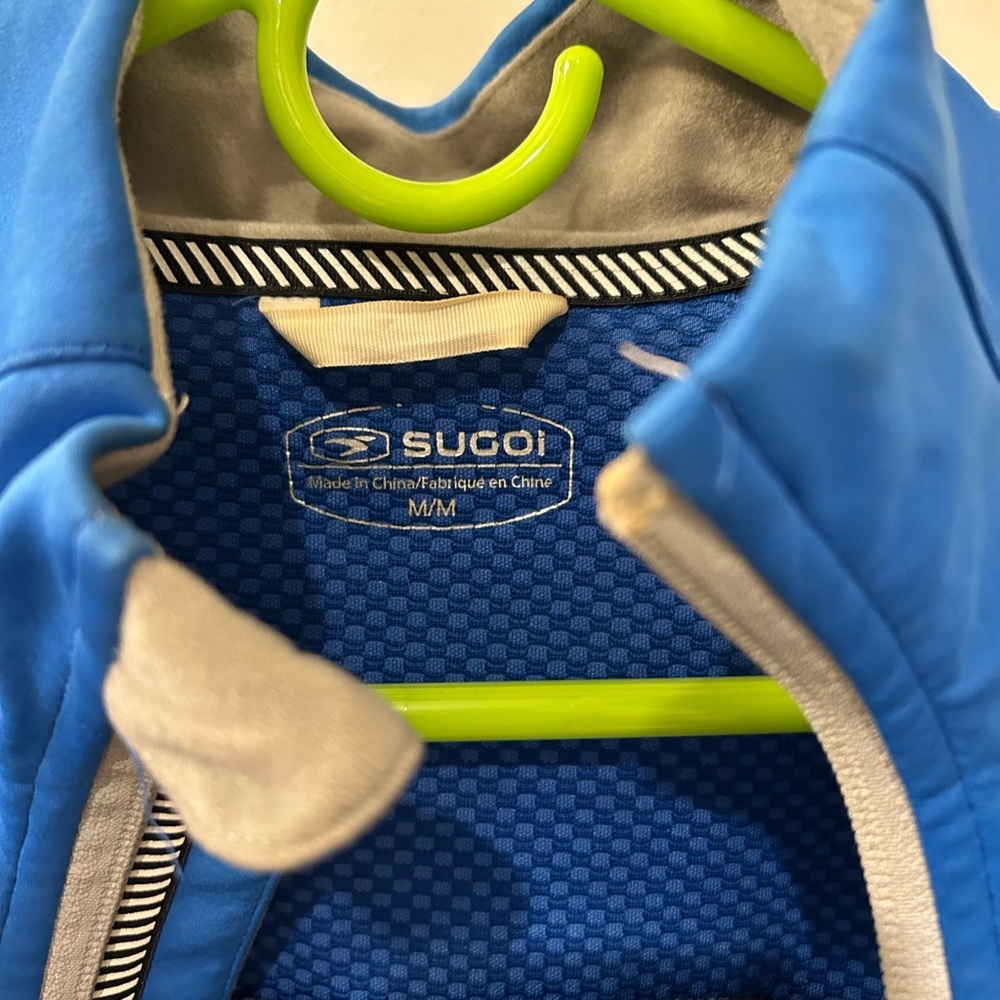 Blue running jacket